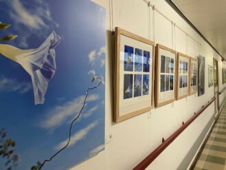 View of the exhibition corridor
