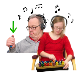 press button - brick on board