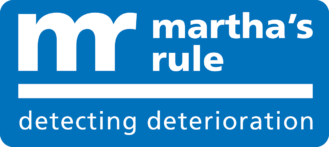 Martha's Rule logo with strap line 'detecting deterioration'