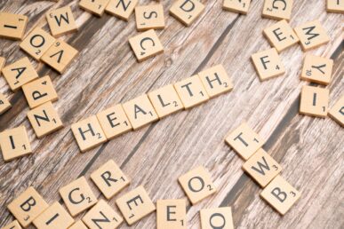 Health written in scrabble tiles