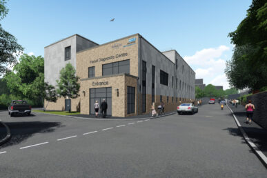 An artist's impression of the new Yeovil Diagnostic Centre that's set to open in late 2024.