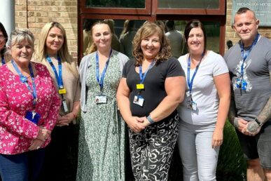 Colleagues who work in the The Taunton-based First Response Service and home treatment team.