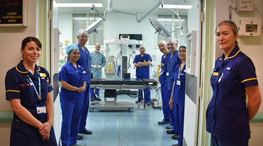 Charities come together to buy a brand operating table for Musgrove Park Hospital’s robot