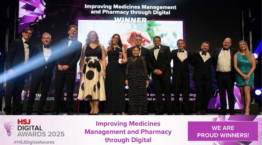 Our digital medicines team wins prestigious national recognition at the HSJ Digital Awards 2025