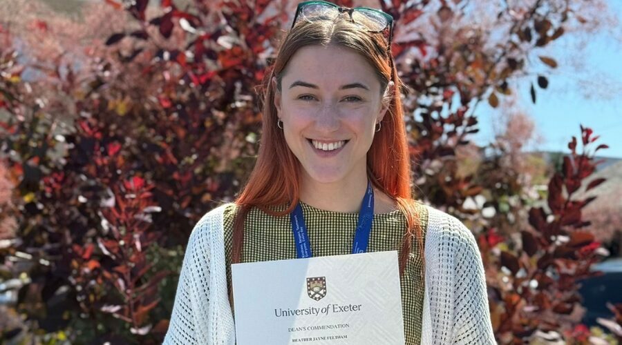 Prestigious University of Exeter Deans’ award for Heather Feltham