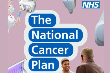 A graphic that says 'The National Cancer Plan'.