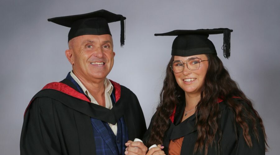 Father and daughter qualify as mental health nurses together